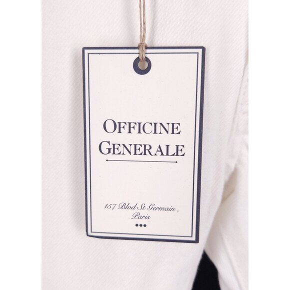 Officine Generale Slim Fit Japanese Selvedge Denim Jeans 28 Mens White $315 - Picture 6 of 14